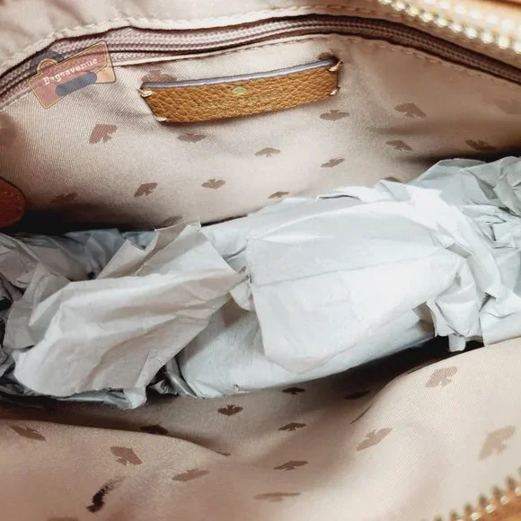 #bagsavenue fast ship Leila North South Top Zip Crossbody Warm Ginger Kate Spade - Picture 3 of 7